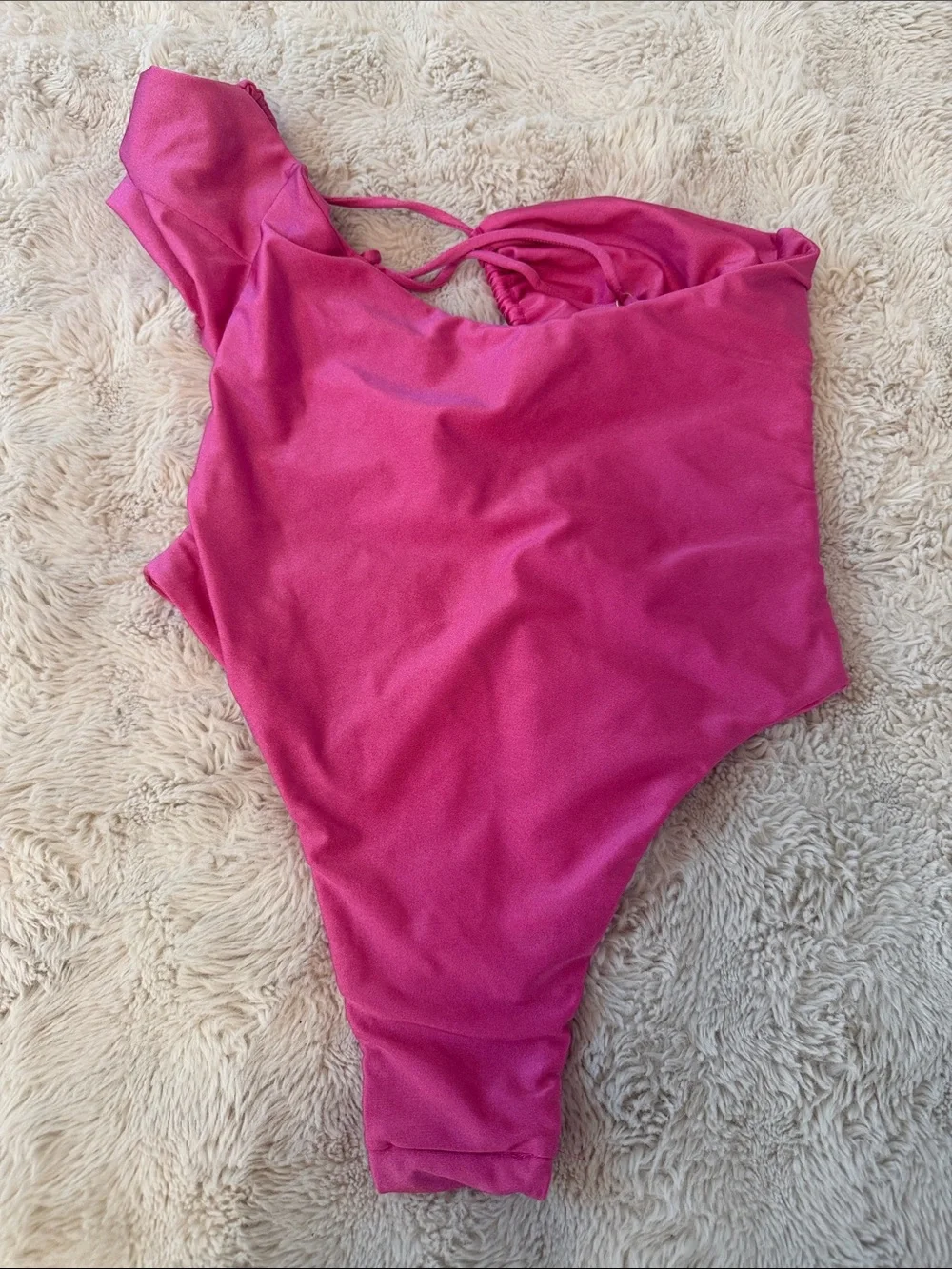 Ocean Ave by Riot Swim Alun Hot Pink Cut-Out One-Piece Swimsuit M